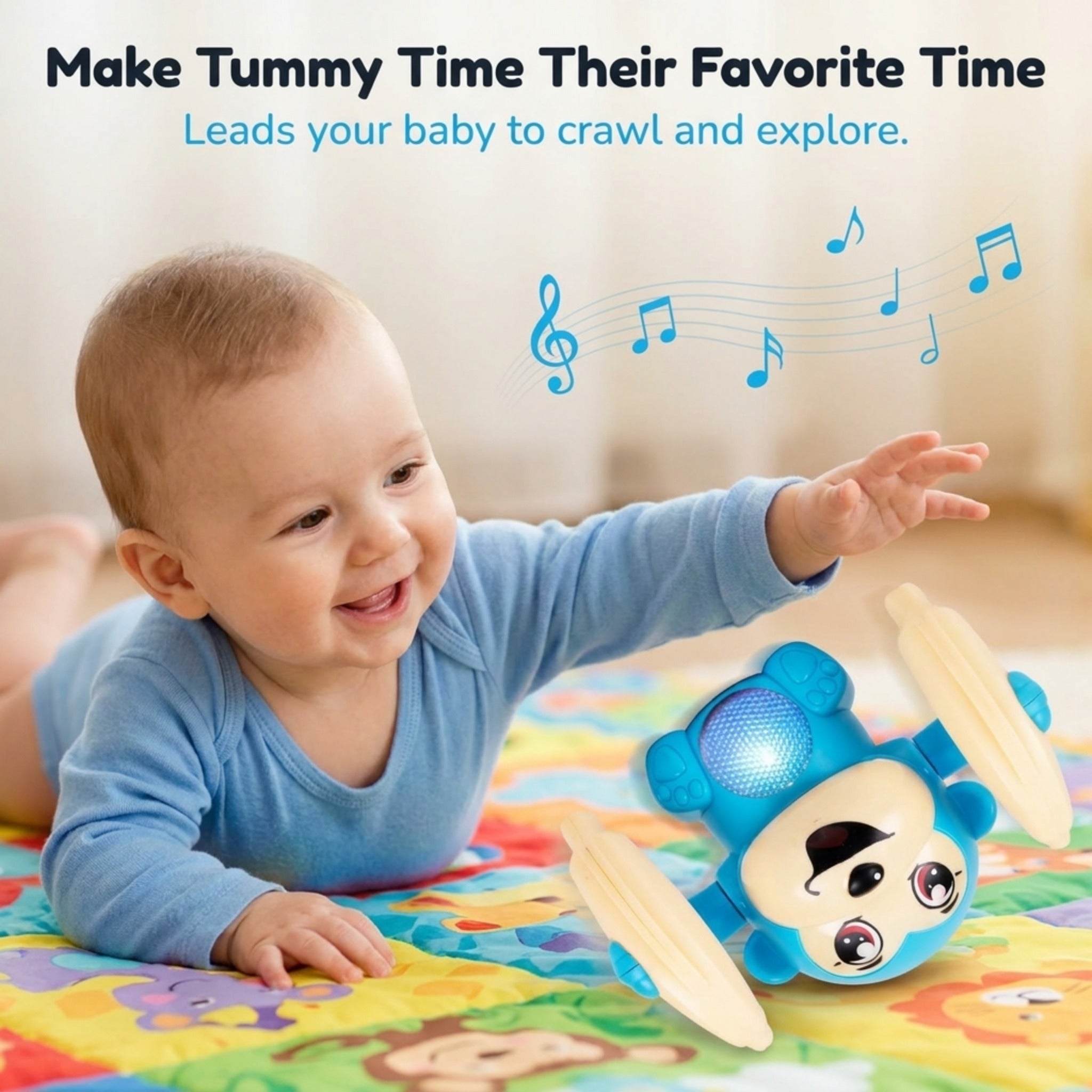 Banana Dancing Monkey Toy for Kids with Music, Lights & Sound | Baby Toy 3+