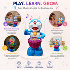 Drummer Toy for Kids with Drumming Action, Music & Lights | Battery Operated