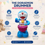 Drummer Toy for Kids with Drumming Action, Music & Lights | Battery Operated