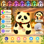 Cute Panda Silicone Night Lamp for Kids